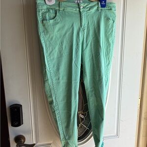 Celebrity Pink Mint Green Skinny Jeans